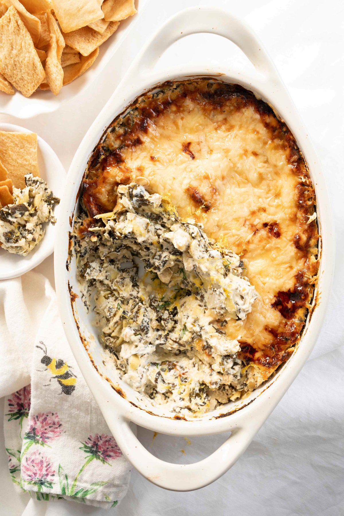 Easy Spinach and Artichoke Dip with Lemon