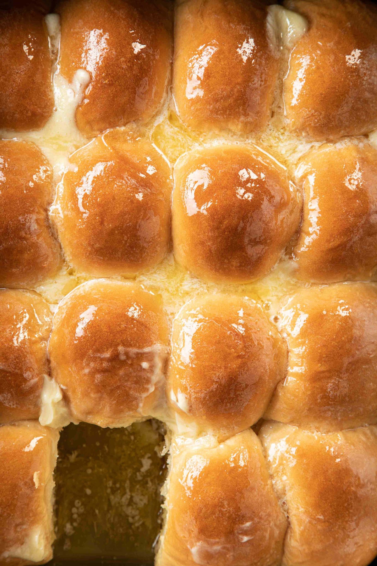 Honey Glazed Dinner Rolls
