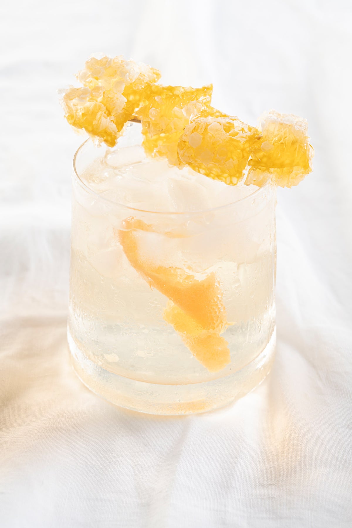 White Negroni with Honeycomb