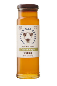 Pure & Natural Black Sage Honey 12 oz. tower